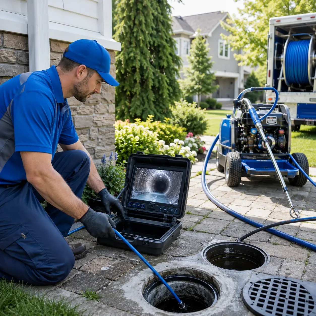 Outdoor drain cleaning professionals serving Glastonbury, CT